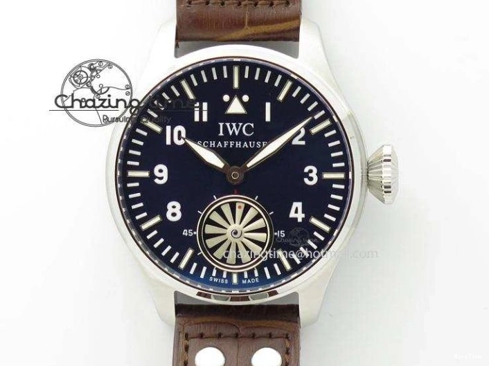 MIROTIME 0811 Reliable Big Pilot “Markus Buhler” IW5003 Turbine V6F Best Edition Blue Dial On Leather Strap A 7324